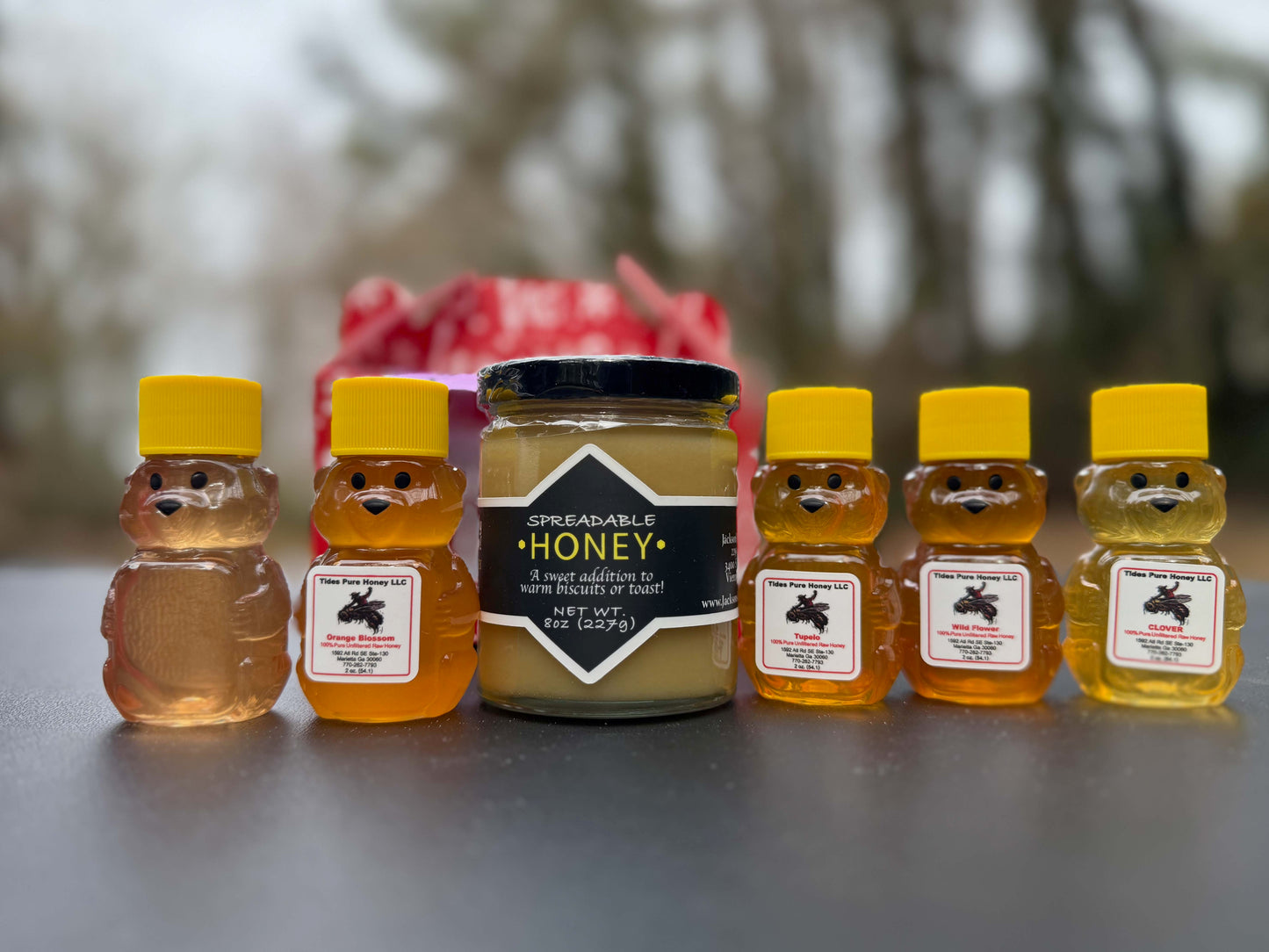 Spreadable Honey and 2 oz Honey Bottles Variety Pack
